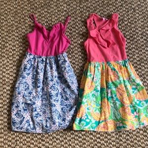 Lily pulitzer large 8-10 two dresses